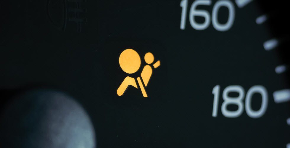 Land Rover Illuminated Airbag Warning Light
